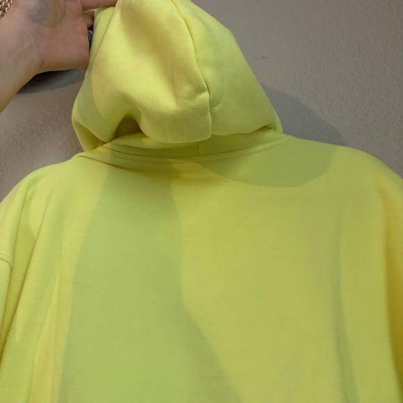 Teddy Fresh Hoodie Highlighter Neon Yellow Cropped Friendship Bracelet - Picture 2 of 11
